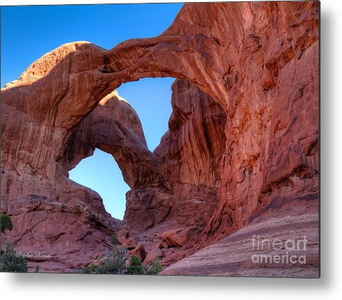 Arches National Park Metal Print featuring the photograph Double Arch by Sue Karski