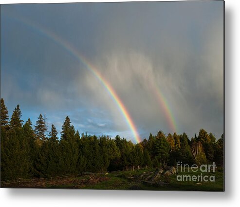 Rainbow Metal Print featuring the photograph Double Blessing by Cheryl Baxter