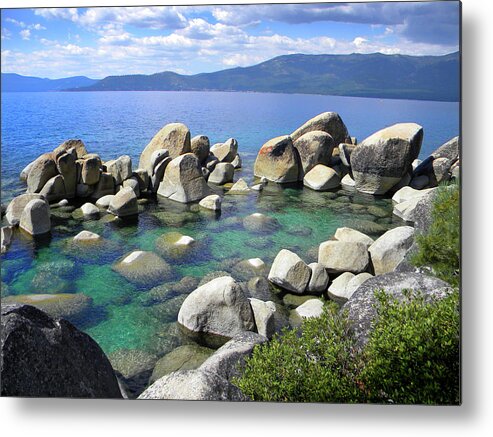 Emerald Waters Lake Tahoe Metal Print featuring the photograph Emerald Waters Lake Tahoe by Frank Wilson