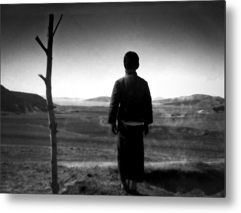 Inchon Metal Print featuring the photograph Korean Boys Vision - 1955 by Dale Stillman