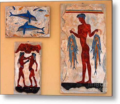 Greece Metal Print featuring the photograph Minoan Artwork by Bob Christopher