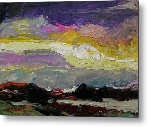 Sky Metal Print featuring the painting Morning Break Through by John Williams