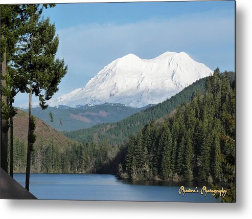 Mountains Metal Print featuring the photograph Mt. Rainier from Mineral Lake by A L Sadie Reneau