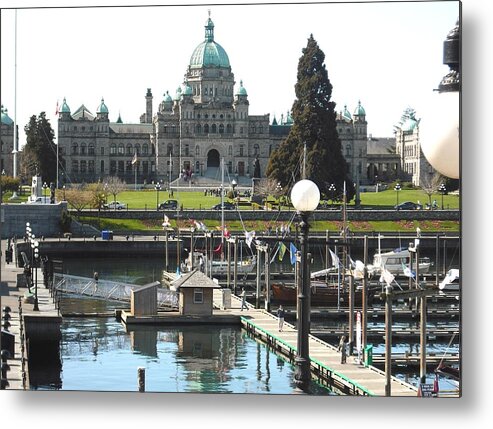 Victoria Metal Print featuring the photograph Parliament Inner Habrour Victoria by Kelly Manning