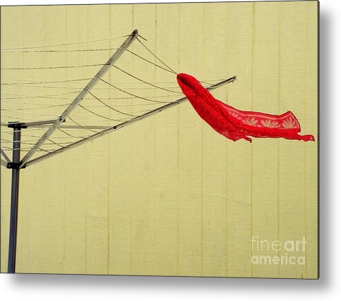 Scarf Metal Print featuring the photograph Red by Terry Doyle