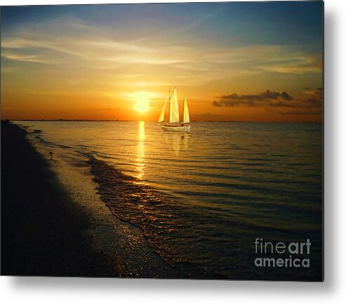 Sailing Metal Print featuring the photograph Sailing by Jeff Breiman