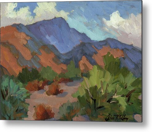 Santa Rosa Mountains Metal Print featuring the painting Santa Rosa Mountains by Diane McClary