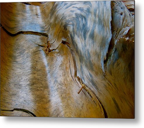 Wood Metal Print featuring the photograph Shattered Texture by Azthet Photography