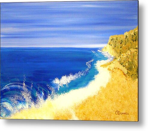 Ocean Metal Print featuring the painting Shore Dream by Stephen P ODonnell Sr