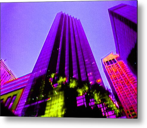 Buildings Metal Print featuring the photograph Slanted by Val Oconnor