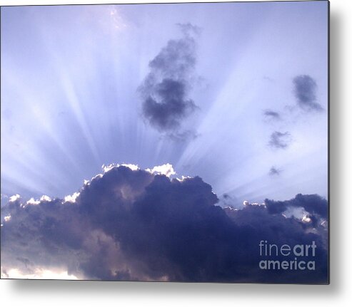 Clouds Metal Print featuring the photograph Sunburst by Jim Caudill
