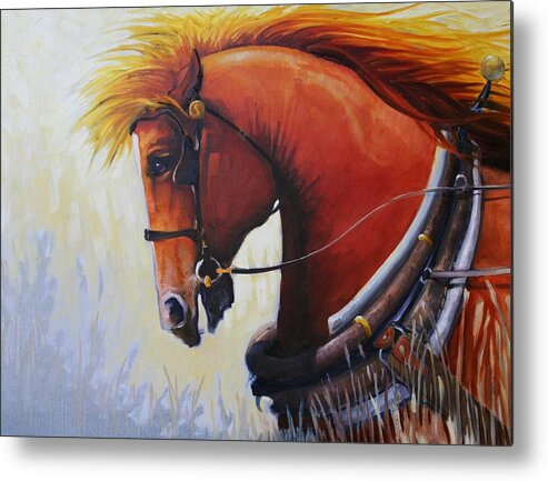 Equine Metal Print featuring the painting Sunshine by Gregg Caudell