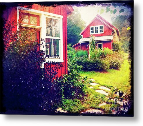 Landscape Metal Print featuring the photograph The Potting Shed by Kevyn Bashore