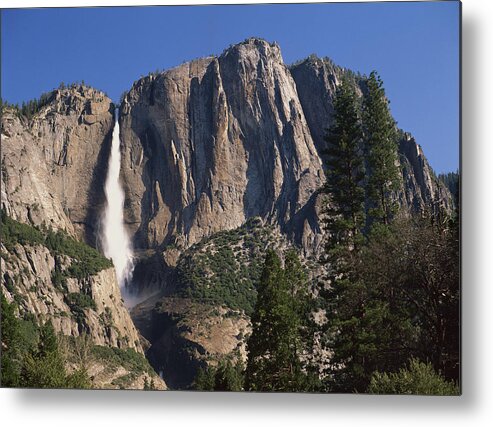 00173442 Metal Print featuring the photograph Yosemite Falls Yosemite National Park by Tim Fitzharris