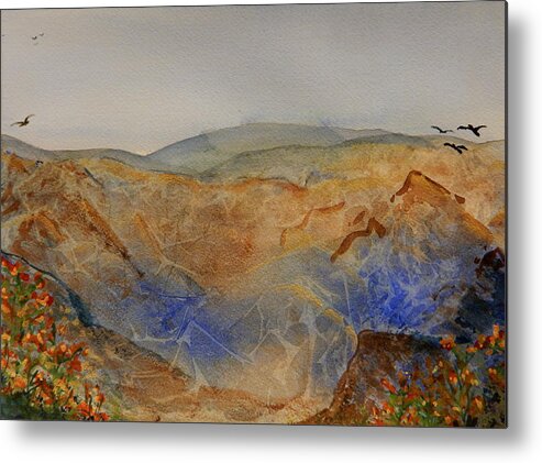 Landscape Metal Print featuring the painting Abstract Landscape #1 by Betty-Anne McDonald
