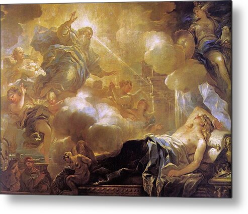 Luca Giordano Metal Print featuring the painting Dream Of Solomon by Troy Caperton
