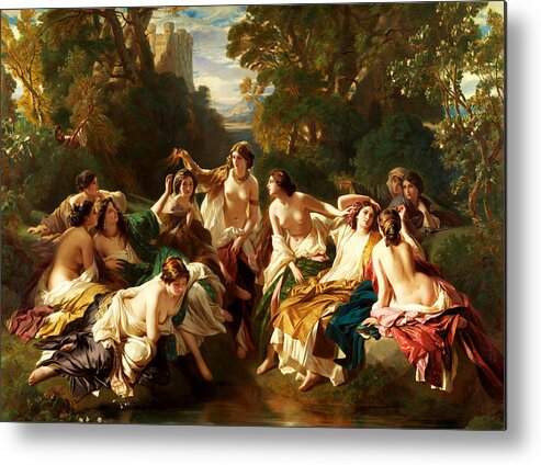 Franz Xaver Winterhalter Metal Print featuring the photograph Florinda #1 by Franz Xaver Winterhalter