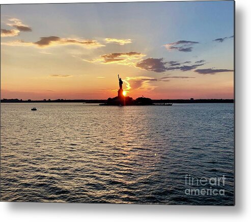 Lady Liberty Metal Print featuring the photograph Lady Liberty #1 by Flavia Westerwelle