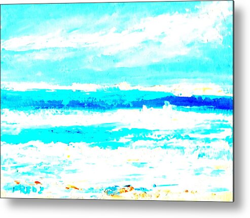 Surf Metal Print featuring the painting Surf #1 by Fred Wilson