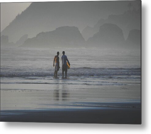 Beach Metal Print featuring the photograph Surf Pals by Catherine Sprague