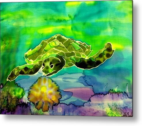 Sea Metal Print featuring the painting Under the Sea #2 by Beverly Johnson