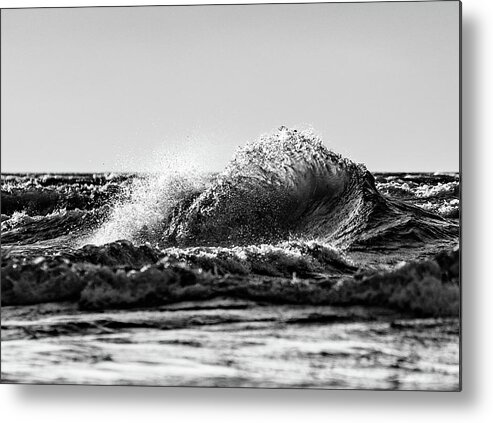 Lake Erie Metal Print featuring the photograph Lake Erie Waves #2 by Dave Niedbala