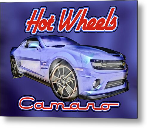 2013 Hot Wheels Camaro Metal Print featuring the photograph 2013 Hot Wheels Camaro Redux by Chas Sinklier
