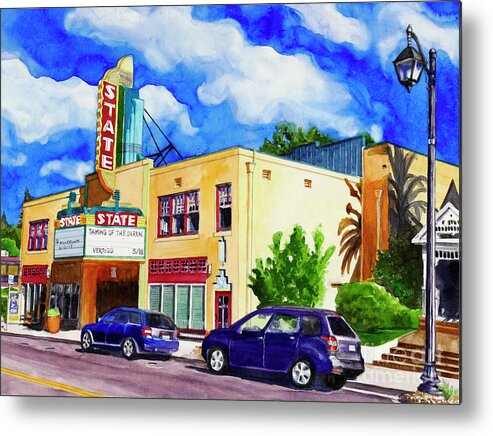 State Theater Metal Print featuring the painting #283 State Theater #283 by William Lum