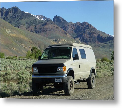 Van Metal Print featuring the photograph 2DA5944-DC Our Sportsmobile at Steens Mountain by Ed Cooper Photography