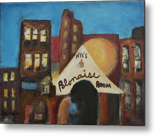 Nye's Metal Print featuring the painting Nye's Polonaise Room #3 by Susan Stone
