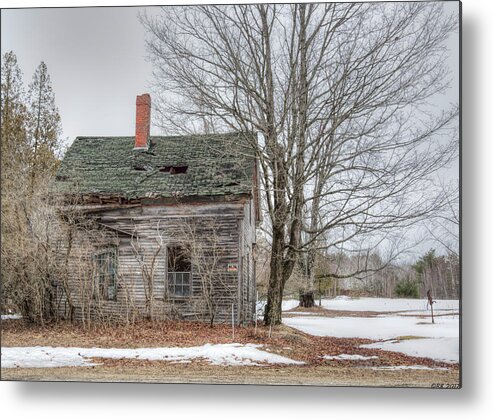 Abandoned Metal Print featuring the photograph Maine Vacancy #4 by Richard Bean