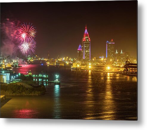 Alabama Metal Print featuring the photograph 4th of July in Mobile by Brad Boland