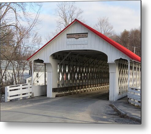 Ashuelot Covered Bridge Metal Print featuring the photograph A Covered Bridge by MTBobbins Photography