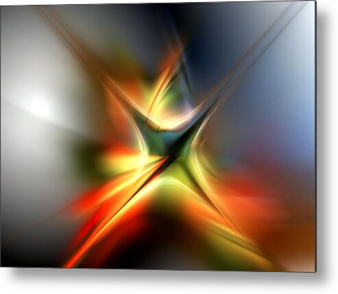 Digital Painting Metal Print featuring the digital art Abstract 060310A by David Lane