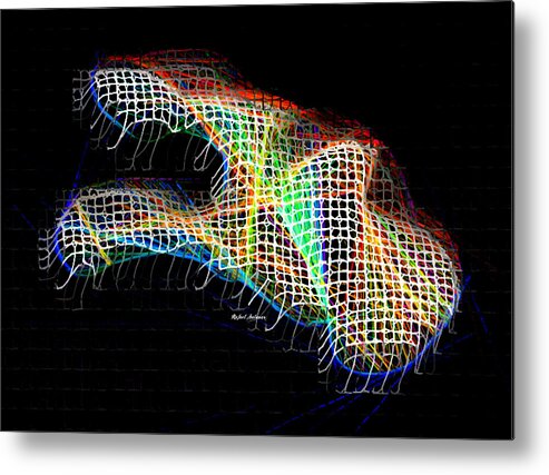 Rafael Salazar Metal Print featuring the digital art Abstract 3D 0790 by Rafael Salazar