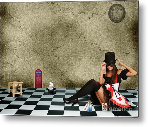  Metal Print featuring the digital art Alice is Going Home by Jim Hatch