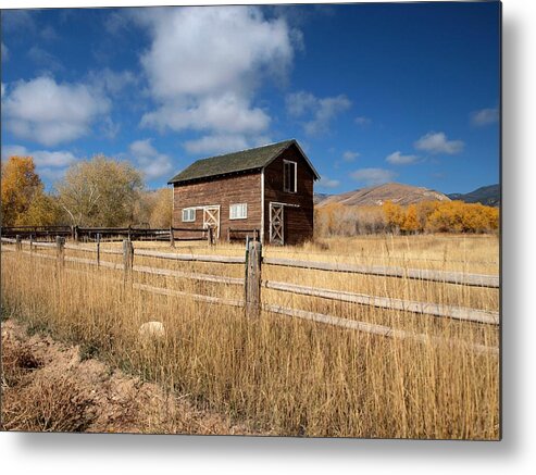 Utah Metal Print featuring the photograph Autumn Barn by Joshua House