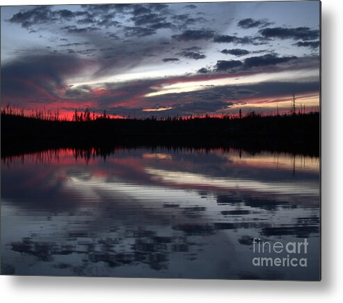 Sunset Metal Print featuring the photograph Autumn Sunset by A K Dayton