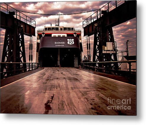Ludington Michigan Metal Print featuring the photograph Badger/US10 by Randall Cogle