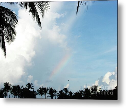 Rainbow Metal Print featuring the photograph Bahamian Rainbow by Leara Nicole Morris-Clark