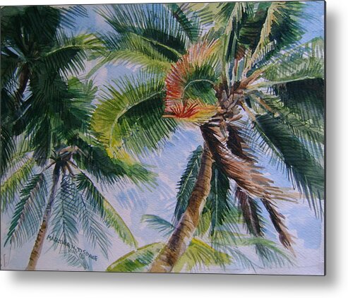 Barbados Metal Print featuring the painting Island Breezes by Martha Tisdale