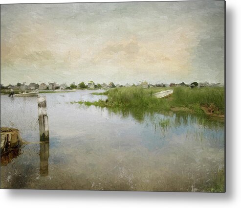 Boat Metal Print featuring the photograph Basin Skiff by Karen Lynch