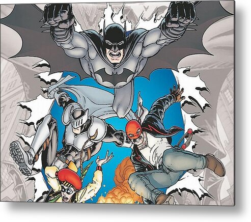 Batman Incorporated Metal Print featuring the digital art Batman Incorporated by Maye Loeser