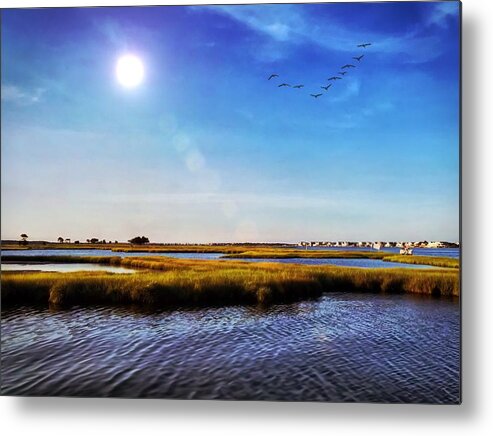 Water Metal Print featuring the photograph Bayside by Chris Montcalmo