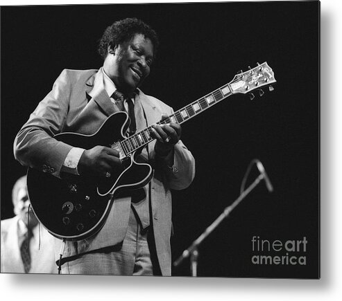 Photo Metal Print featuring the photograph BB King and Lucille by Philippe Taka