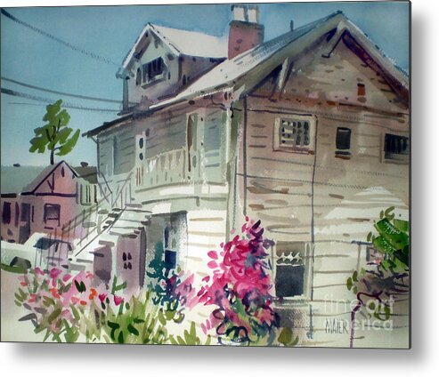 Duplex Metal Print featuring the painting Berkeley House by Donald Maier