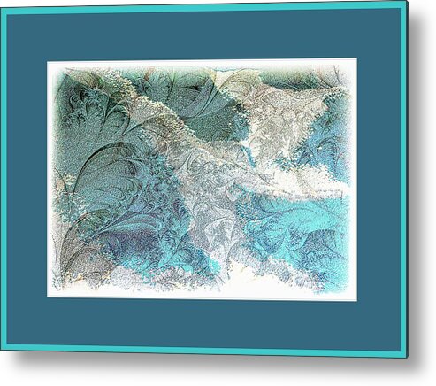 Blue Metal Print featuring the photograph Blue Maze by Athala Bruckner