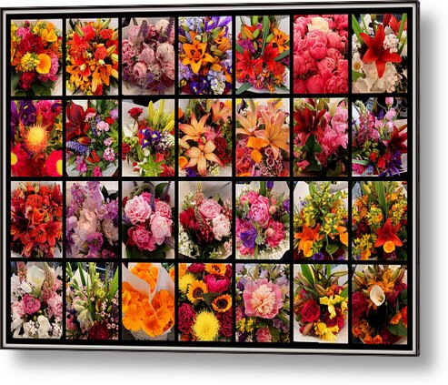 Flower Metal Print featuring the photograph Bouquets by Farol Tomson