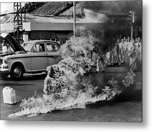 History Metal Print featuring the photograph Buddhist Monk Thich Quang Duc, Protest by Everett