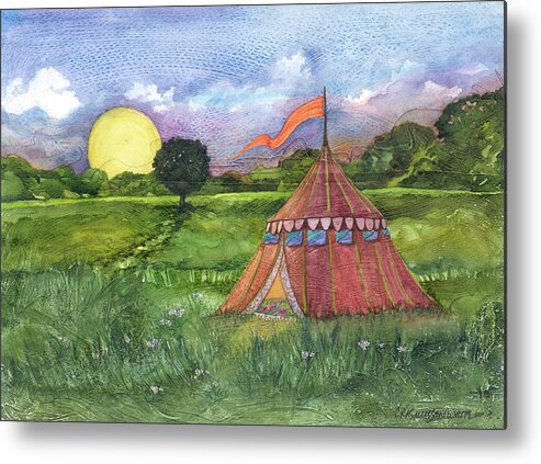 Calliope Metal Print featuring the painting Calliope's Tent by Casey Rasmussen White